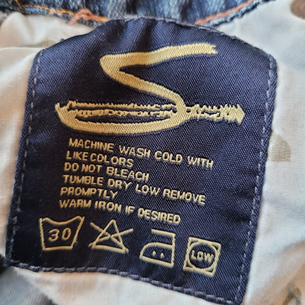 7 For All Mankind Sexy Flare Low Waist Jeans Size 27 - Picture 6 of 8